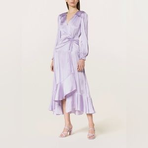 Maje Rouvina Satin Maxi Dress | Size XS